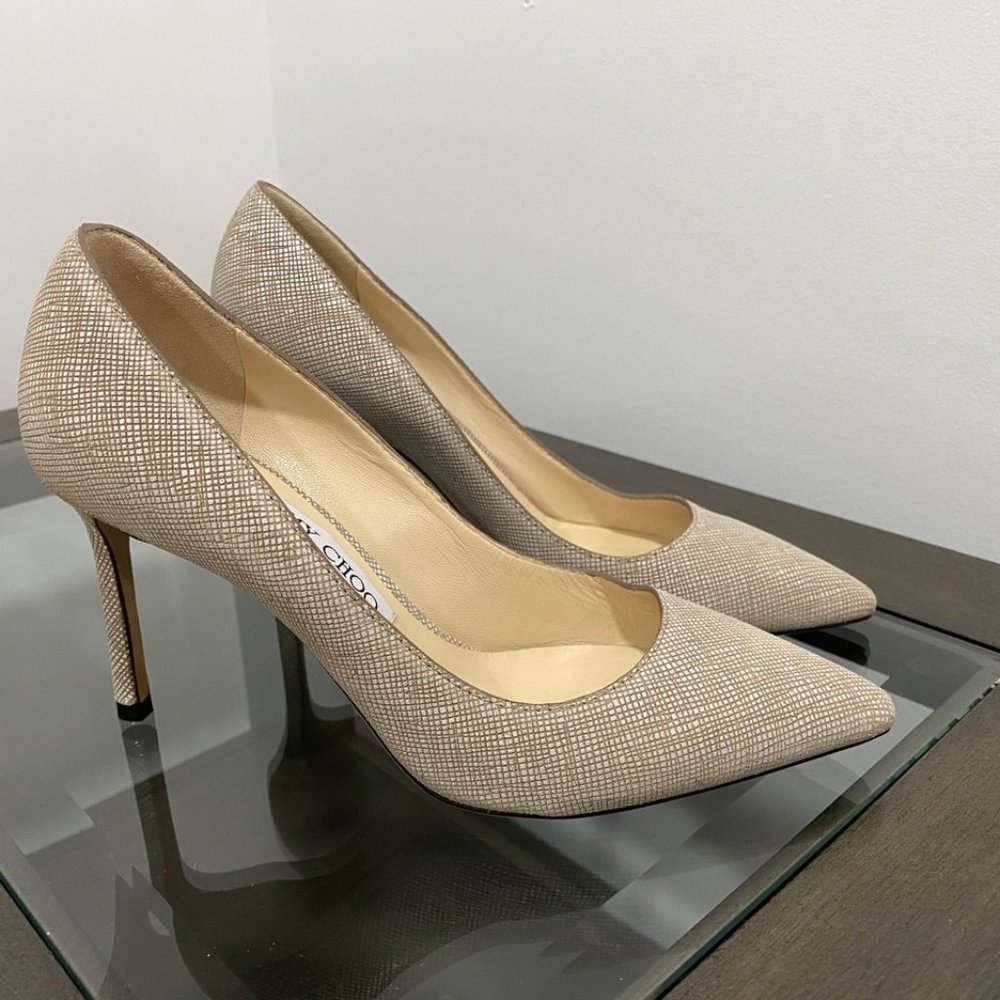 Jimmy Choo Romy 85 Tweed Pump